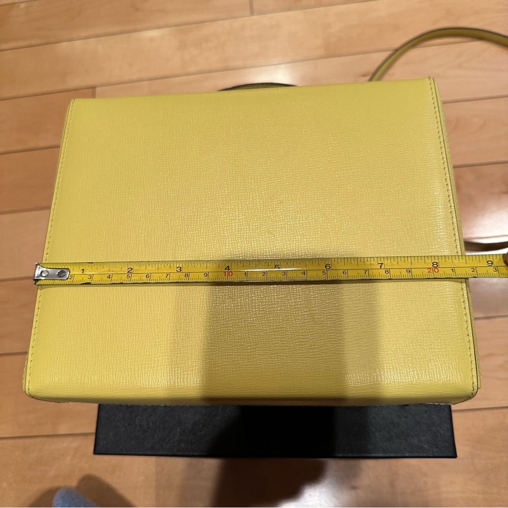Mark Cross large special order box bag: lemon ice - Picture 11 of 16